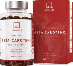Aavalabs Beta Carotin Vitamin A Vegan 180 Weichkapseln