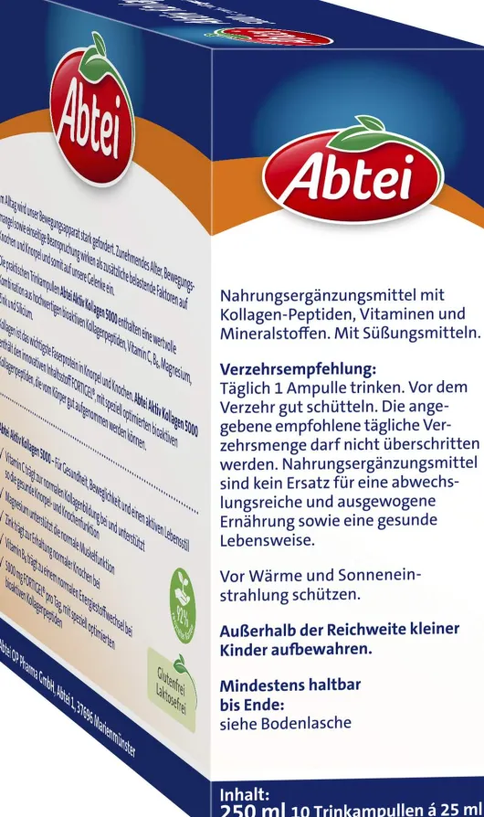 Abtei Aktiv Kollagen 5000 10 X 25 ml Ampullen