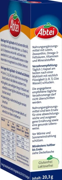 Abtei Augen Vital Tag & Nacht 30 Kapseln