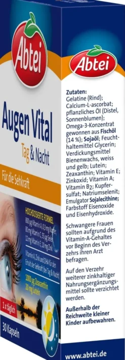 Abtei Augen Vital Tag & Nacht 30 Kapseln