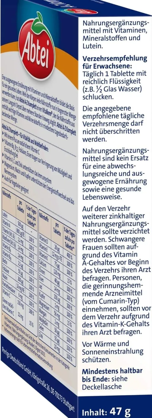 Abtei A-Z Komplett 40 Tabletten