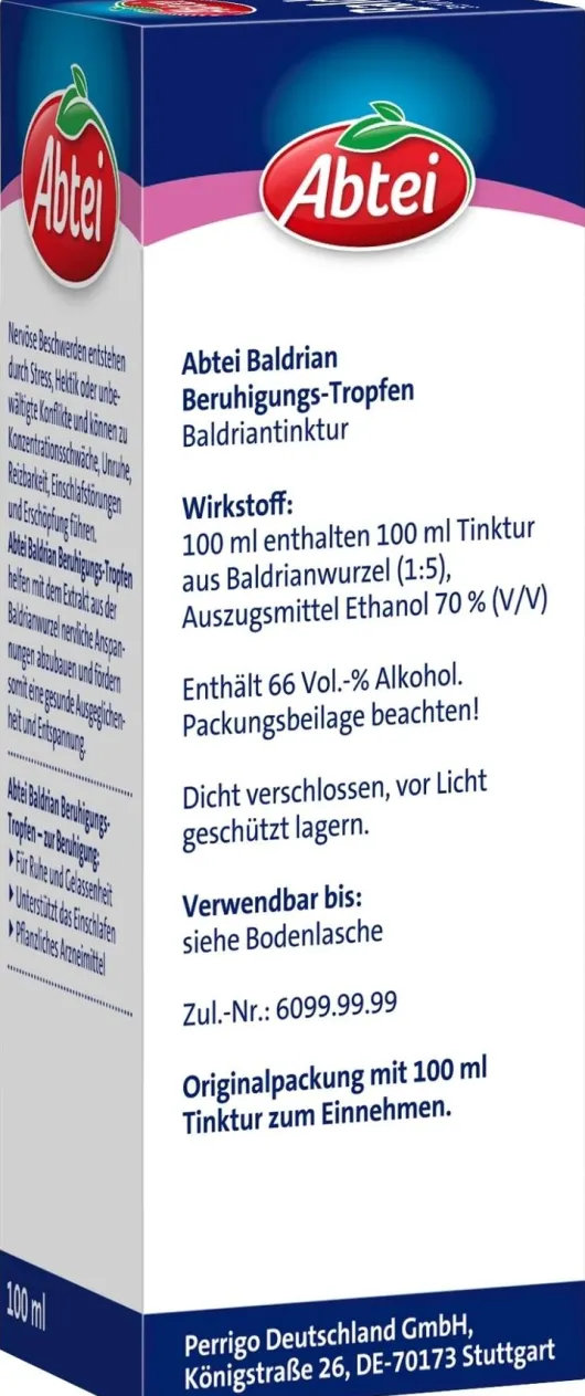 Abtei Baldrian Beruhigungs Tropfen 100 ml Tropfen