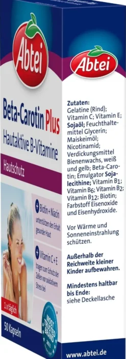 Abtei Beta - Carotin Plus 50 Kapseln