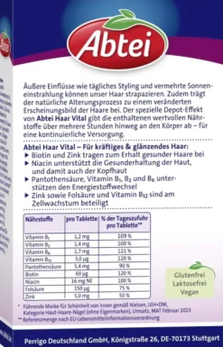 Abtei Haar Vital Depot Tabletten 30 Stück