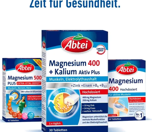 Abtei Magnesium 400+kalium 30 Tabletten
