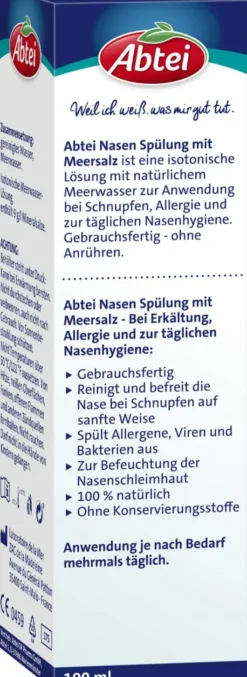 Abtei Meersalz Nasenspülung 100 ml Spray