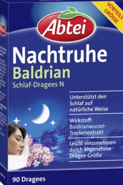 Abtei Nachtruhe Baldrian Schlafdragees 90 Stück