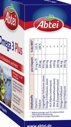 ABTEI Omega-3 Plus Kapseln TF 60 Stück