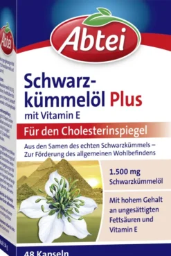 Abtei Schwarzkümmelöl Plus Kapseln 48 Kapseln