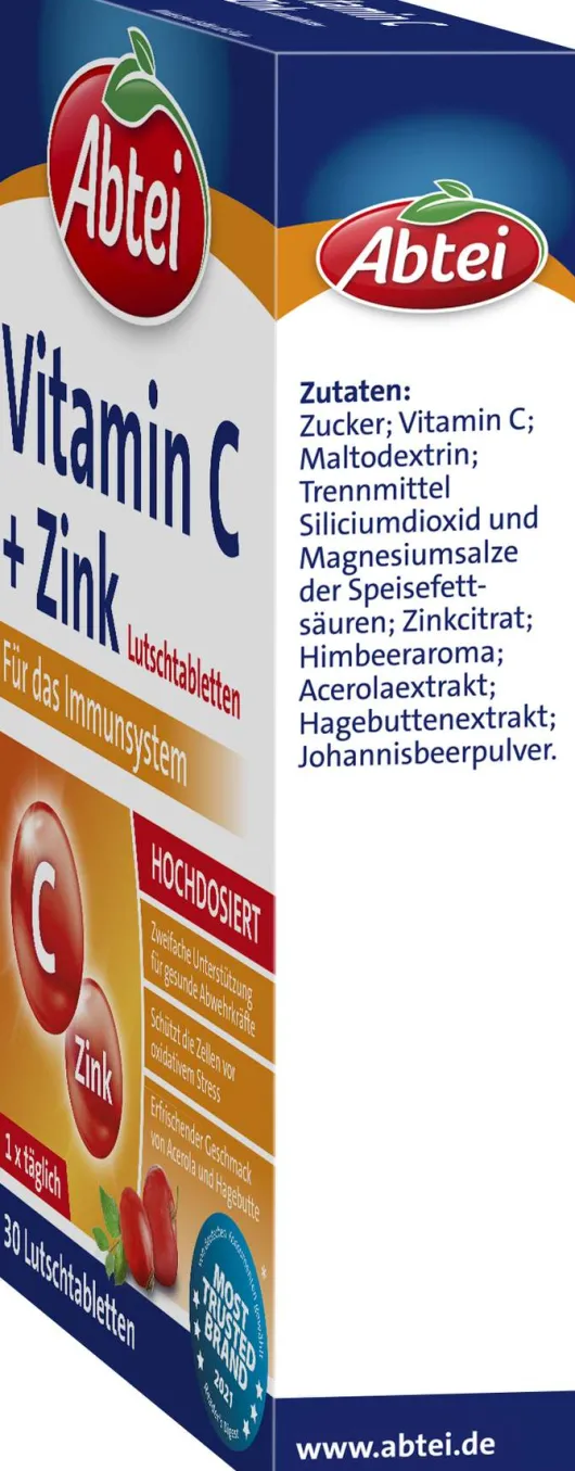 Abtei Vitamin C Plus Zink Lutschtabletten