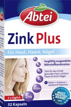 Abtei Zink Plus Naehrstoff 32 Kapseln