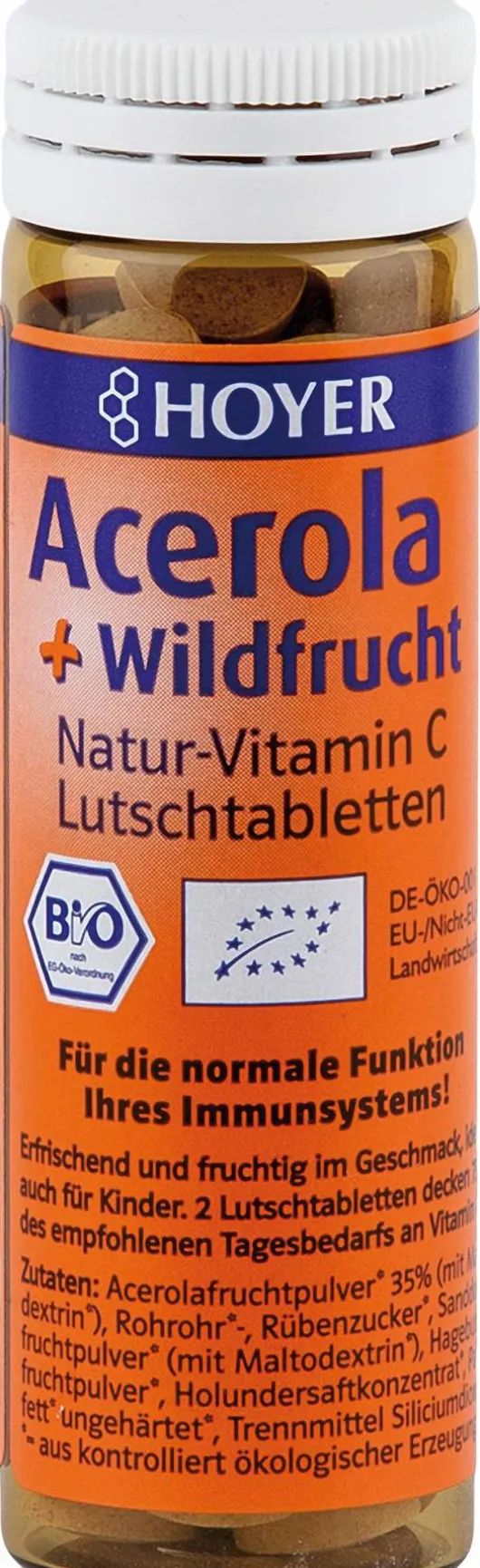 Acerola und Wildfrucht Vitamin C Lutschtabletten