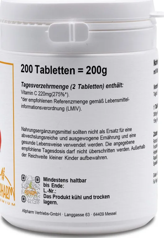 Acerola Vitamin C 200 Tabletten