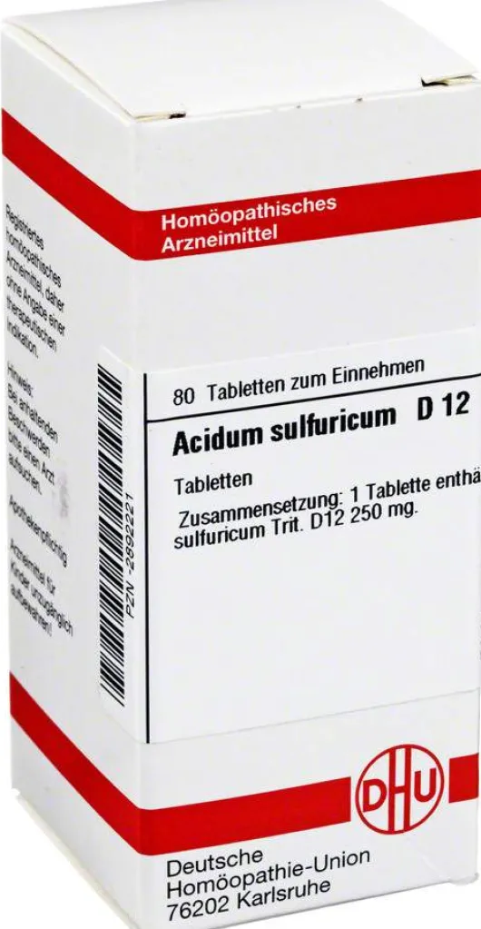 Acidum Sulfuricum D12 Dhu 80 Tabletten