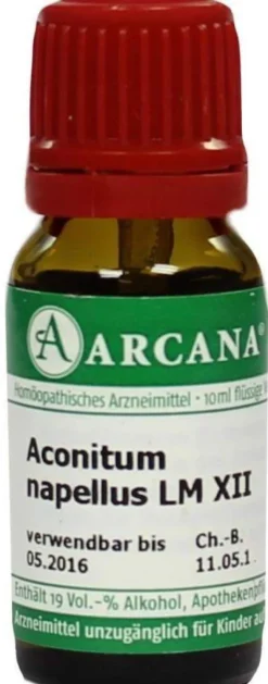 Aconitum Arcana Lm 12 Dilution 10 ml