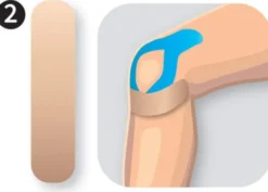 AcuTop Precut Kinesiologie Tape Knie 5 x 20 cm I-Type + Y-Type je 8 Stück