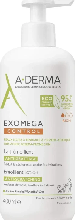 A-Derma Exomega Control Milch Rückfettend 400 ml