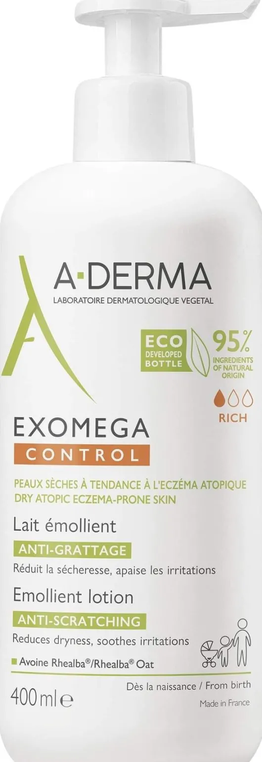 A-Derma Exomega Control Milch Rückfettend 400 ml