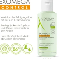 A-Derma Exomega Control Reinigungsgel 2in1 200 ml