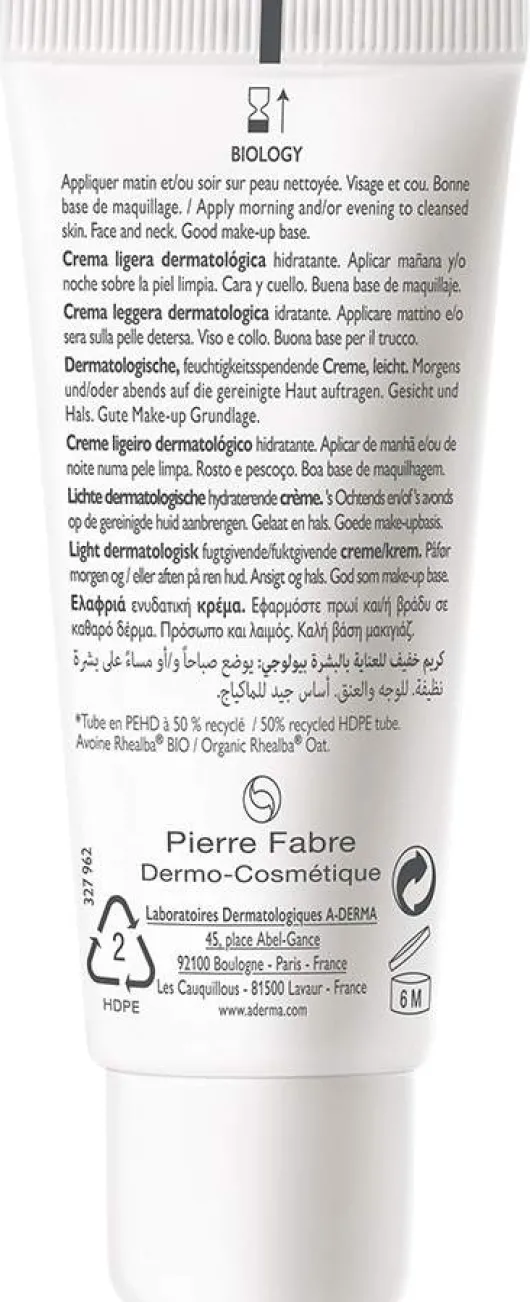 A-Derma Feuchtigkeitscreme leicht 40 ml