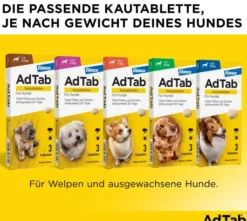 AdTab 225 mg für mittelgroße Hunde (5,5-11 kg) 3 Kautabletten