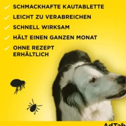 AdTab 56 mg für sehr kleine Hunde (1,3-2,5 kg) 3 Kautabletten