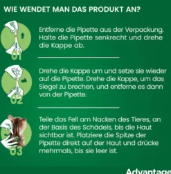 Advantage 80 mg für Katzen und Zierkaninchen über 4 kg 4 x 0,8 ml Lösung