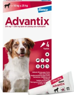Advantix Spot-On Hund 10-25 kg 4 x 2,5 ml Lösung