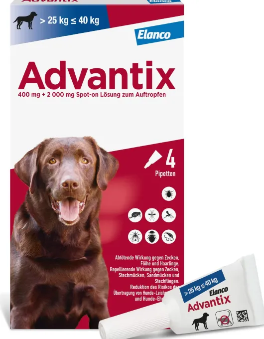 Advantix Spot-On Hund 25-40 kg 4 x 4 ml Lösung