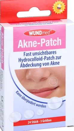 Akne Patch Hydrocolloid 3 Größen 24 Stück
