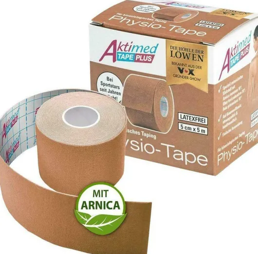 Aktimed Tape Plus Elast.M.Zusatzn.5cmx5m Beige