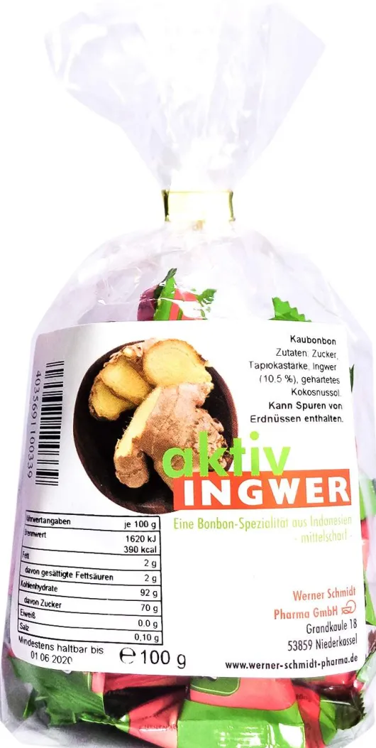Aktiv Ingwer Bonbons
