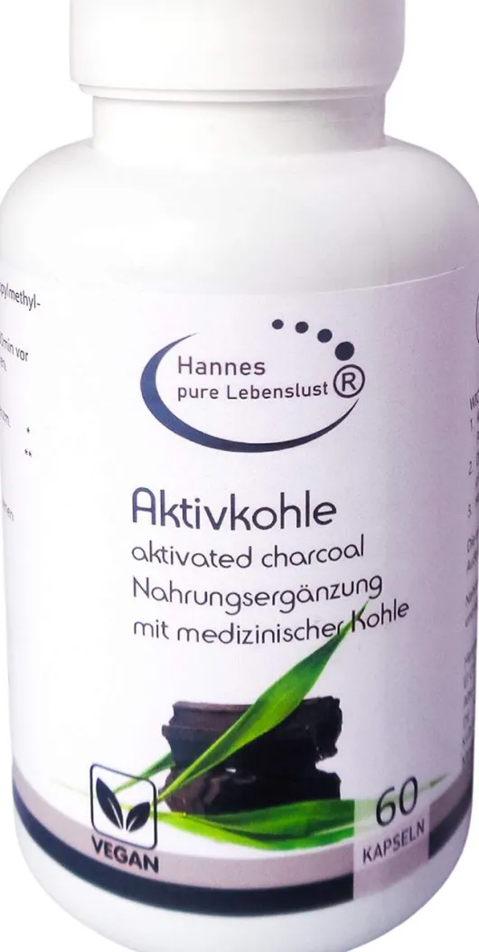 Aktivkohle Aktivated Charcoal 60 Kapseln