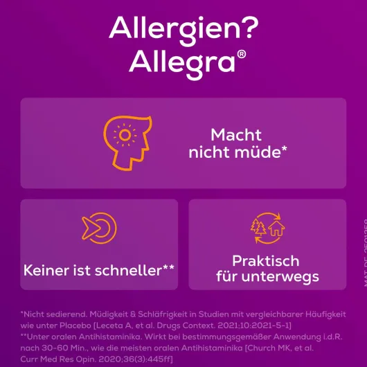 Allegra Allergietabletten 20 mg 2 x 20 Schmelztabletten