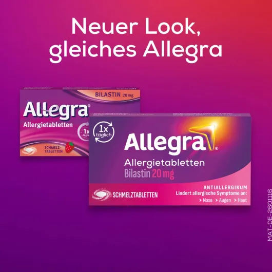 Allegra Allergietabletten 20 mg 2 x 20 Schmelztabletten