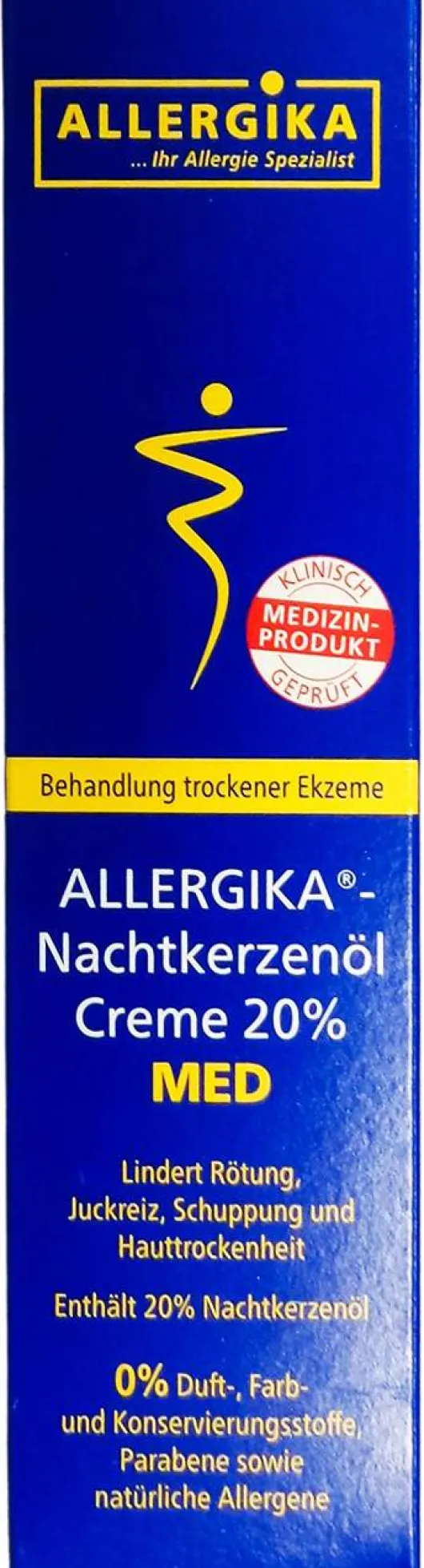 Allergika Nachtkerzenöl Creme 20 % Med 100 ml