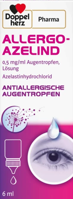 Allergo - Azelind 0,5 mg pro ml Doppelherz Pharma 6 ml Augentropfen
