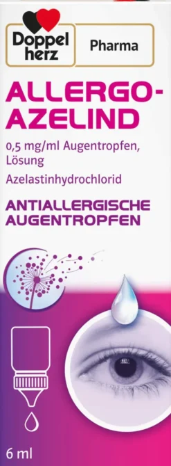Allergo - Azelind 0,5 mg pro ml Doppelherz Pharma 6 ml Augentropfen