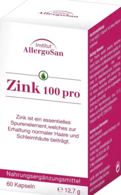 Allergosan Zink 100 Pro 60 Kapseln