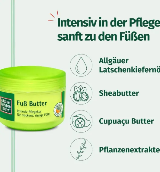 Allgäuer Latschenkiefer Fußbutter Creme 200 ml