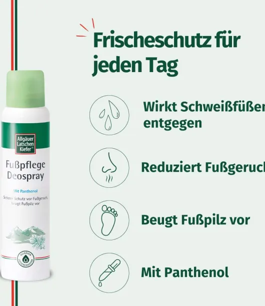 Allgäuer Latschenkiefer Fußpflege Deos 100 ml Spray