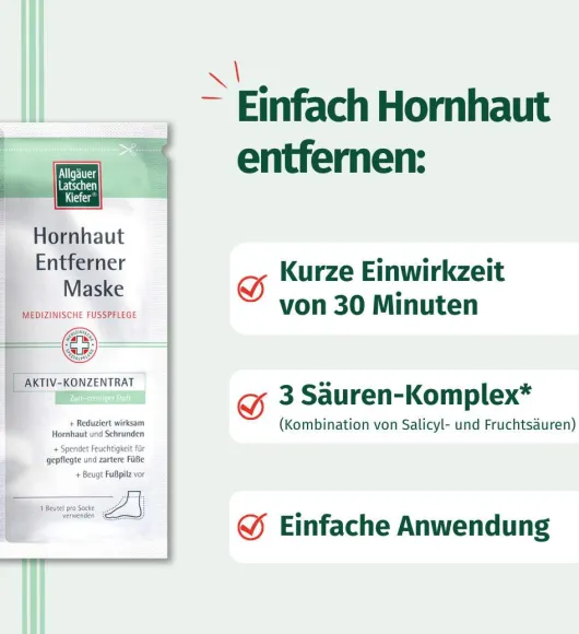 Allgäuer Latschenkiefer Hornhaut Entferner Maske cremig 1 Stück