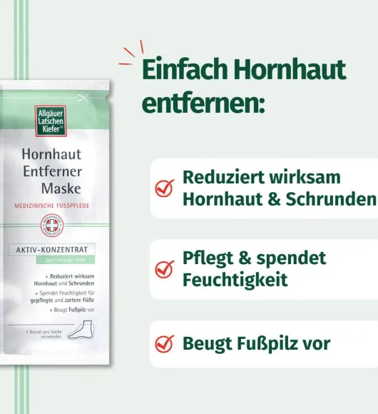 Allgäuer Latschenkiefer Hornhaut Entferner Maske cremig 1 Stück