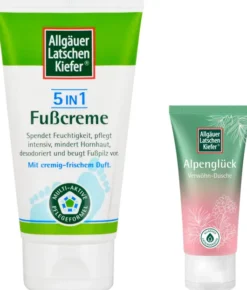 Allgäuer Latschenkiefer 5 in 1 Fußcreme 75 ml + gratis Allgäuer Latschenkiefer Alpenglück Dusche 30 ml