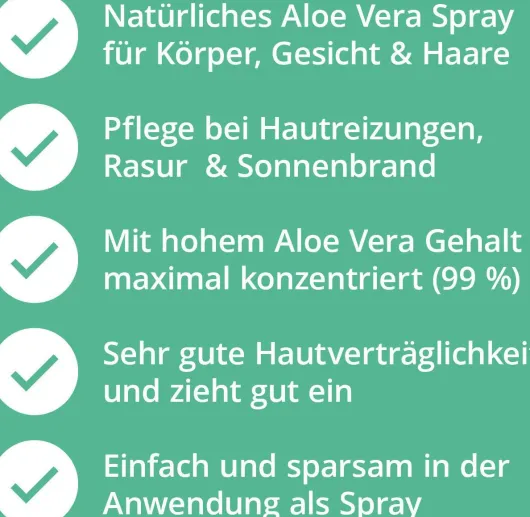 Aloe Vera Spray Haut & Haare 200 ml