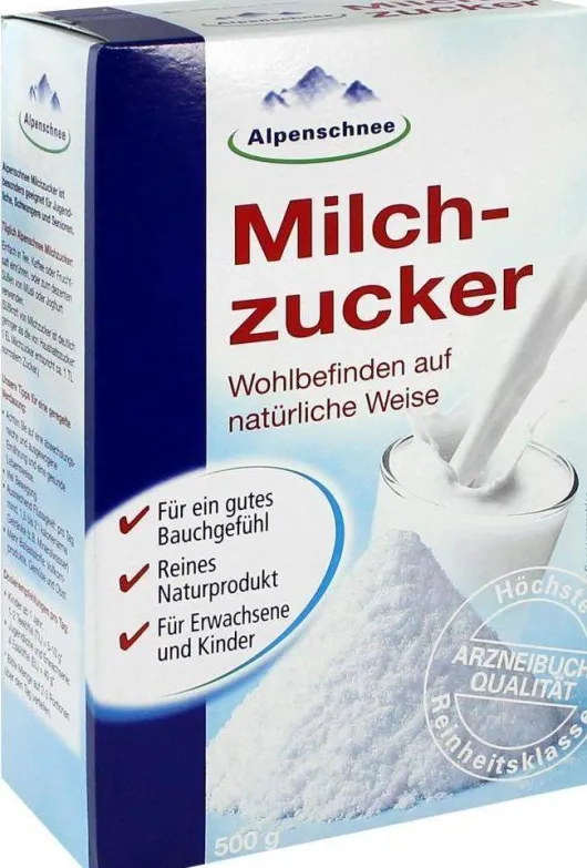 Alpenschnee Milchzucker 500 G Pulver