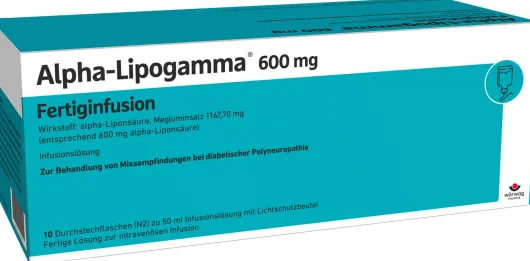 Alpha Lipogamma 600 mg Fertiginfusion Durchstechflaschen