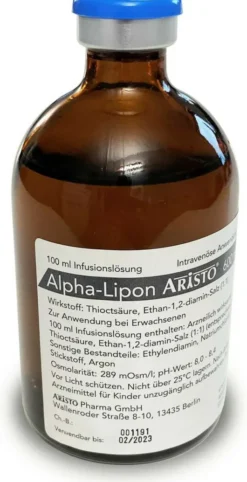 Alpha Lipon Aristo 600 mg 5 X 100 ml Infusionslösung
