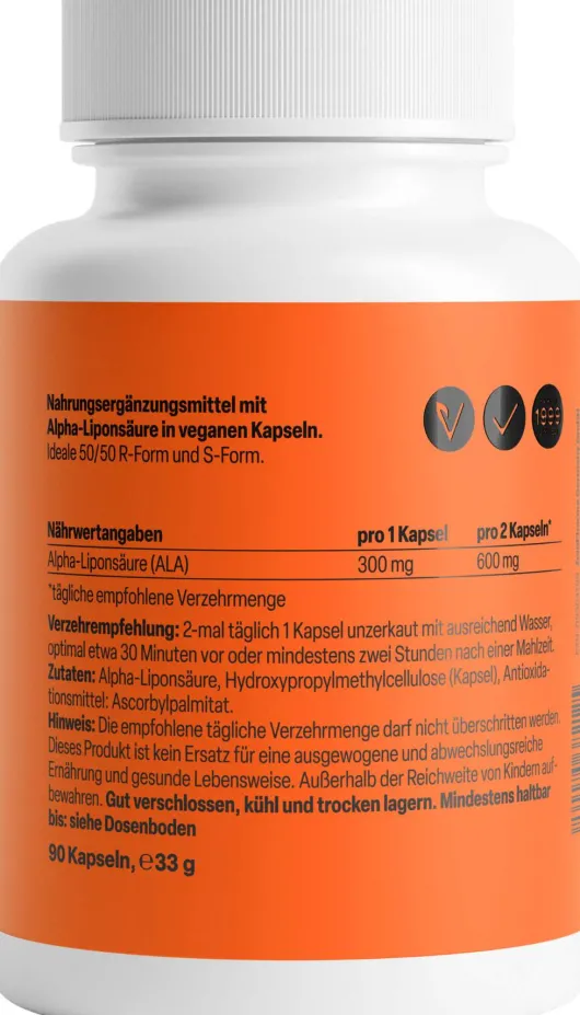 Alpha Liponsäure 300 mg 90 Kapseln