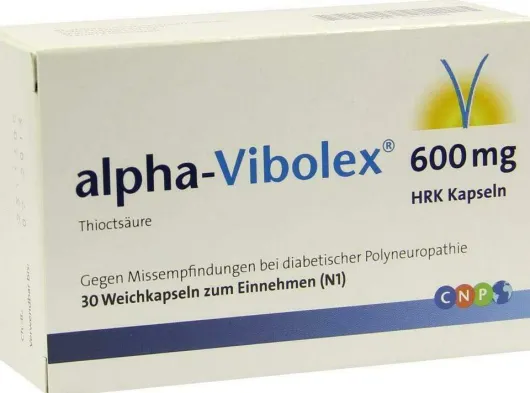 Alpha Vibolex 600 mg Hrk 30 Weichkapseln
